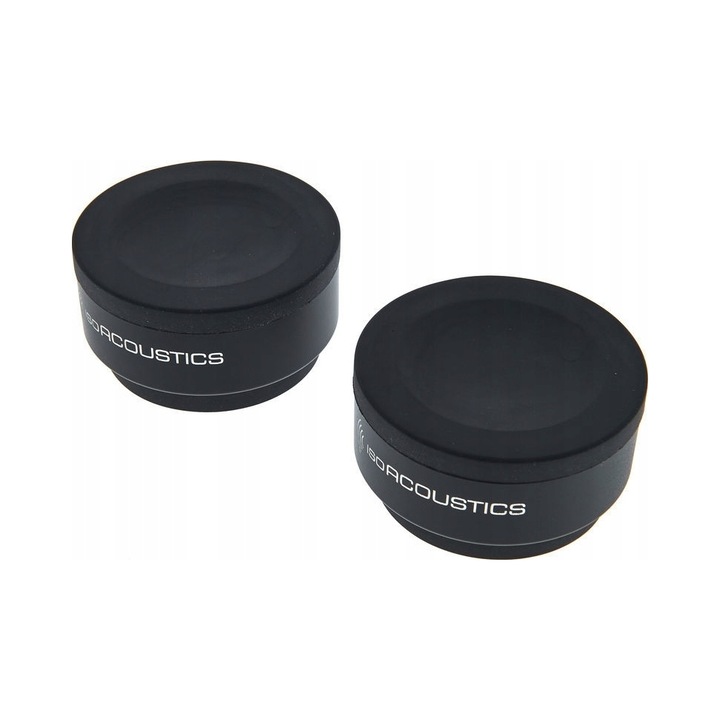 Rezgéscsillapító támasztékok, IsoAcoustics, Iso-Puck, 2 darabos készlet, fekete, kompakt méretek