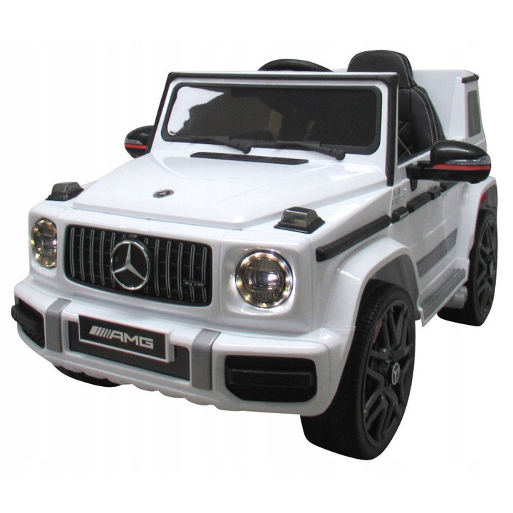 Електрическа кола за деца, модел Mercedes G63, с дистанционно управление, музика, отварящи се врати