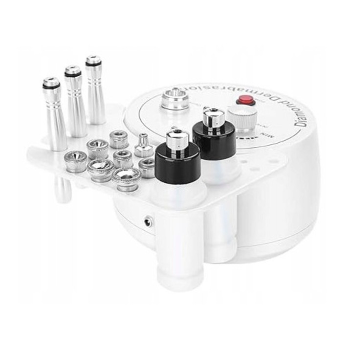 Машина за микродермабразио, мултифункционална, 3 в 1, бял цвят, за професионална употреба