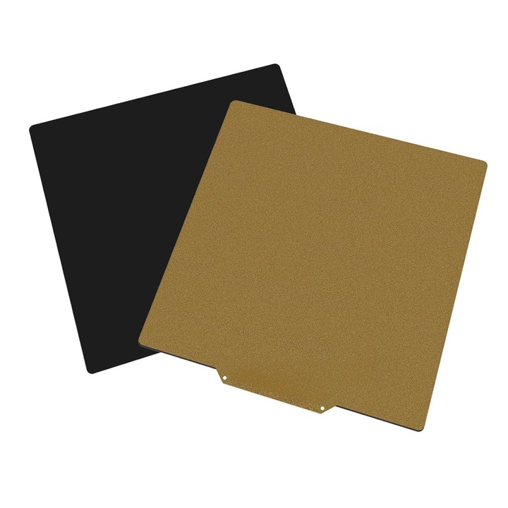 Suprafata de Printare PEI, Piduules, Acoperita cu PEI si Foaie de Fund Magnetica, 2 fete, 235 x 235 mm, Texturat, aderenta puternica, pentru Imprimante 3D Creality Ender S1, Ender 3 V2, Ender 3 PRO