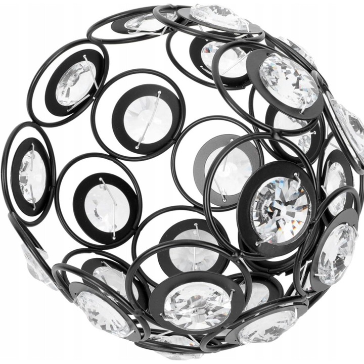 Лампа, модерен дизайн, E27/E14, прозрачна, 30x30cm