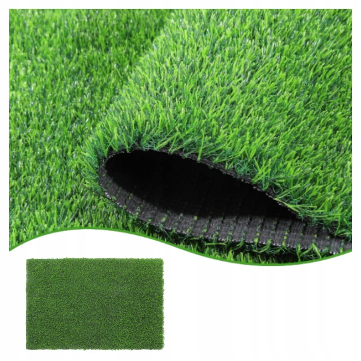 Килим от изкуствена трева 80x120см, противоплъзгащ, водоустойчив, зелен