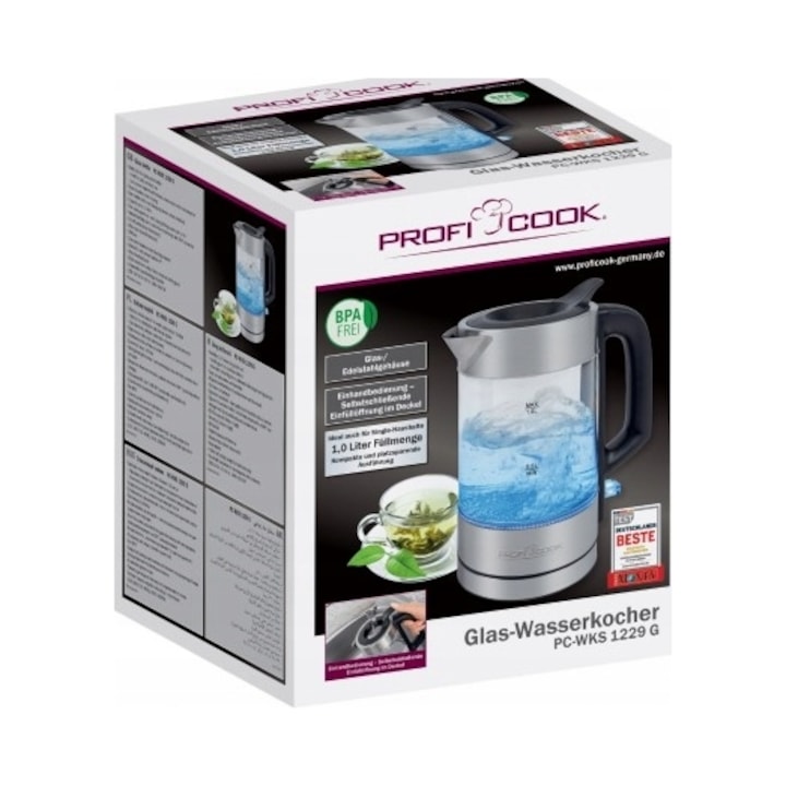 Ceainic Electric Sencor SWK 1024RD, 1L, 2200W, roșu