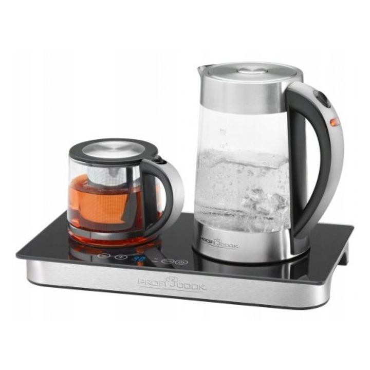 Cafetiera ProfiCook, model PC-TKS, capacitate 1,7 litri, sticla, functie mentinere caldura, dimensiuni 385x265x220mm