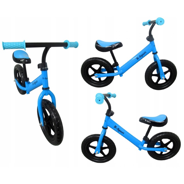Futóbicikli R7, R-Sport, 12" kerekek, kék színű, 2-5 éves gyermekeknek