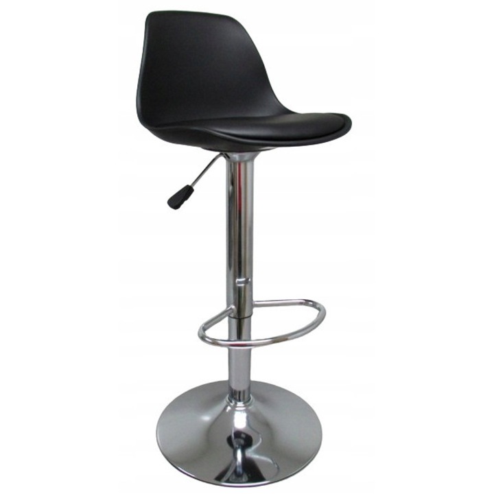 R-Sport D4 bárszék, forgatható, ökobőr, fekete, 62-82cm