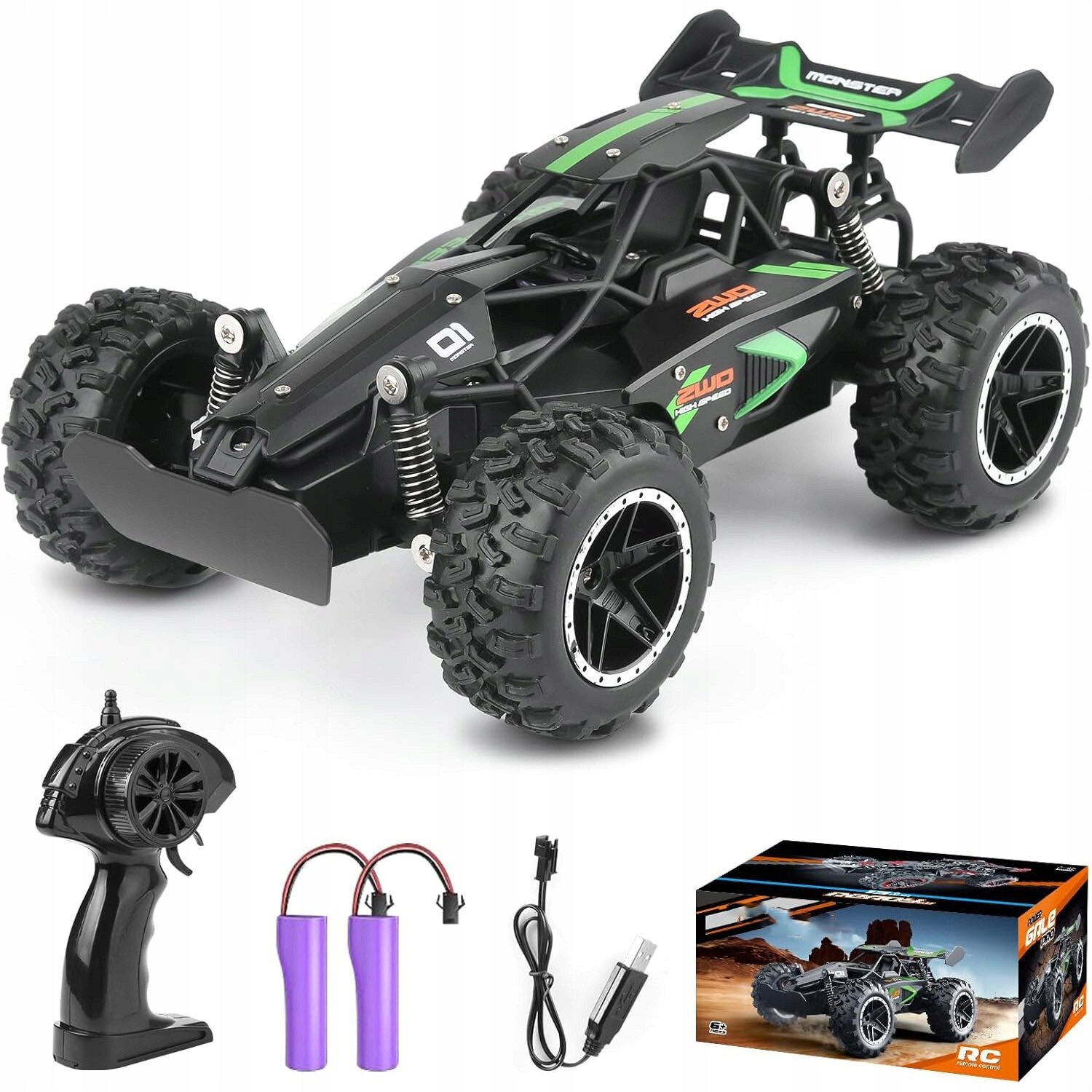Masinuta RC Traxxas Bigfoot 1:10, 64 km/h, 2WD, Extreme Heavy Duty