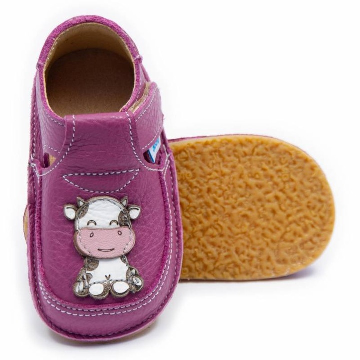 Pantofi copii Dodo Shoes, 24, piele naturala, talpa flexibila, culoare roz