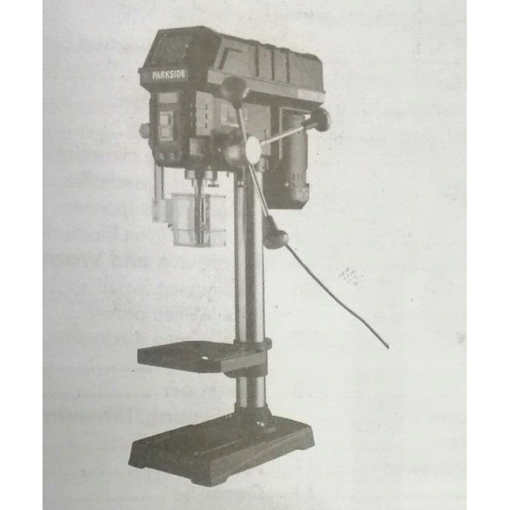 Бормашина Parkside PTBM 550 A1, 550 W, 450-2600 об./мин, 52x35x78,5 см, 23,5 кг