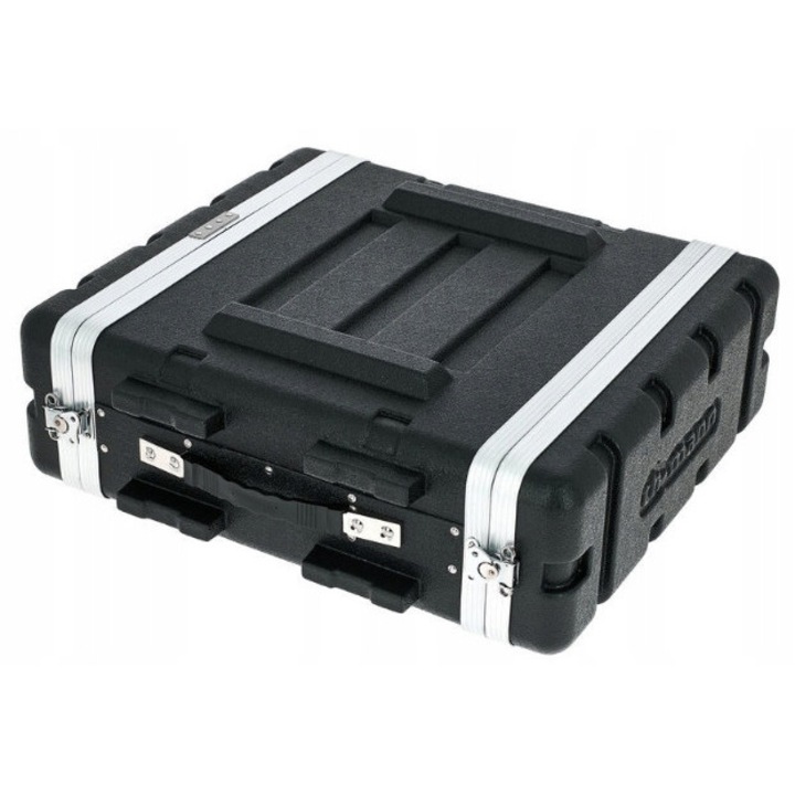 Audio berendezésház 3U, Thomann, 55x57,5x20 cm, műanyag, 2 hordozófogantyú