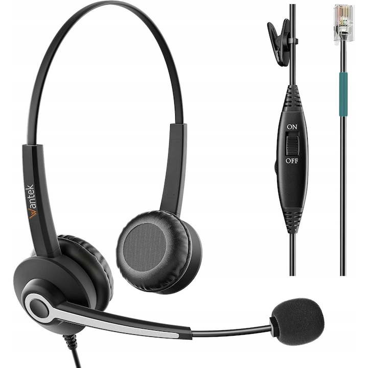 Casti gaming Cobra QSHPS500, 3.5mm, alb-negru, cu microfon, 1.2m