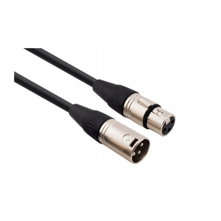 Cabluri microfon XLR 8m, Red's Music, 0,23mm, negru