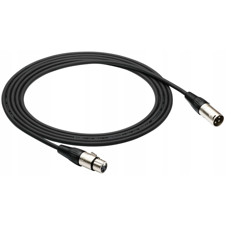 Cablul microfon XLR 20m, Red's Music, 0,23mm, negru