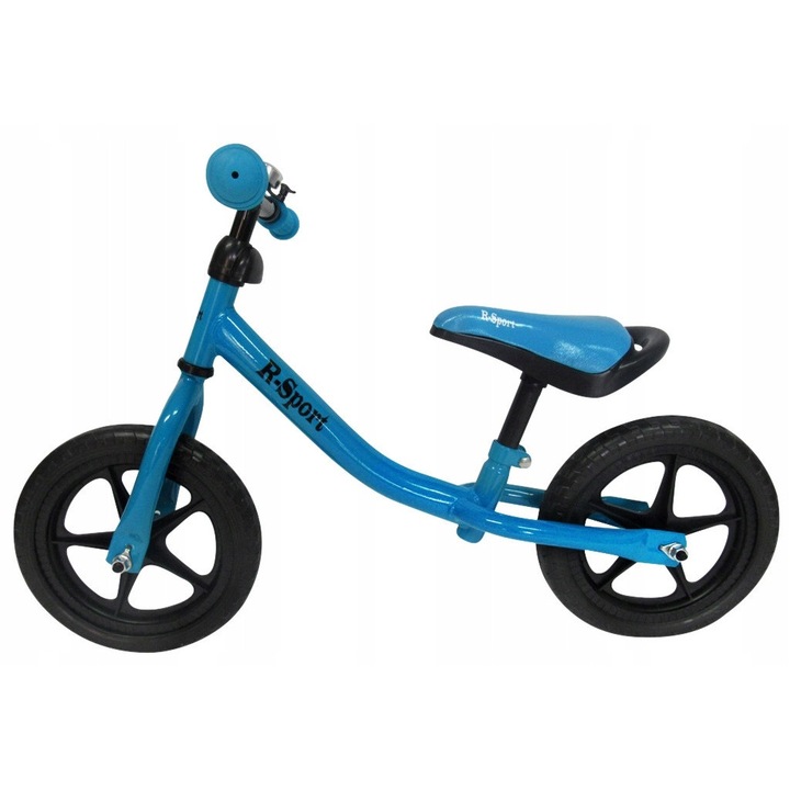 R1 futóbicikli, EVA kerekek, csengő, kék, 85x50-58cm