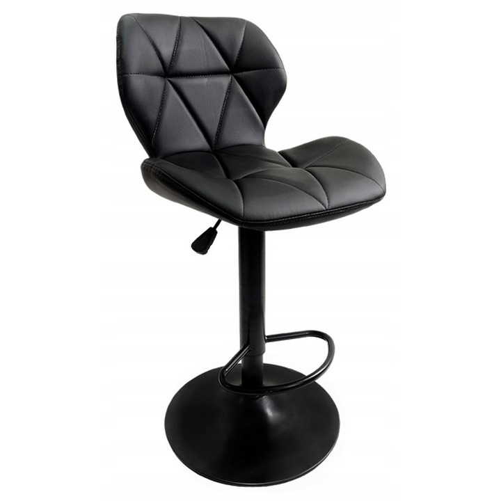 R-Sport D6 bárszék, műbőr kárpitozás, forgatható, állítható magasságú, fekete, 90-111cm