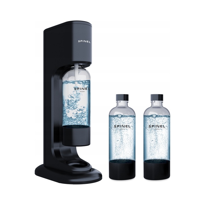 Szódavíz adagoló Spinel Soda BubbleON, 2x palack szett, fúvóka szintszabályozás, kompakt