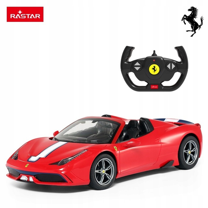Játékautó Ferrari 458 Speciale, Rastar, 1/14, kék színű