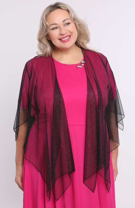 Bolero negru cu decoratiuni argintii UNI