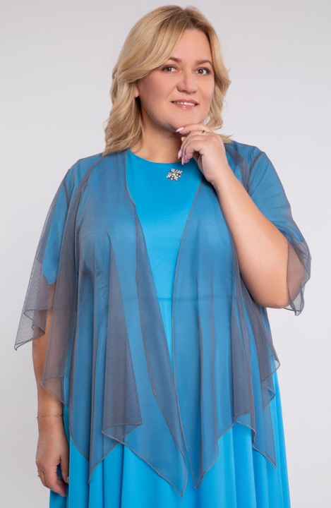 Bolero din sifon gri UNI