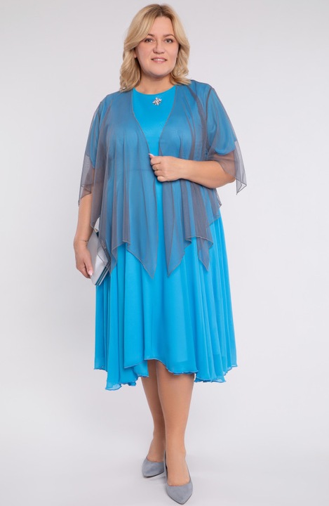 Сиво шифонено болеро UNI