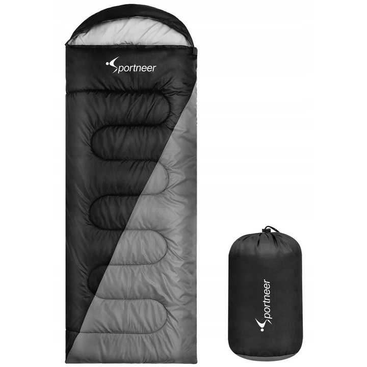Спален чувал Sportneer, водоустойчив, 220x75 см, за 3 сезона, комфорт 10-20°C