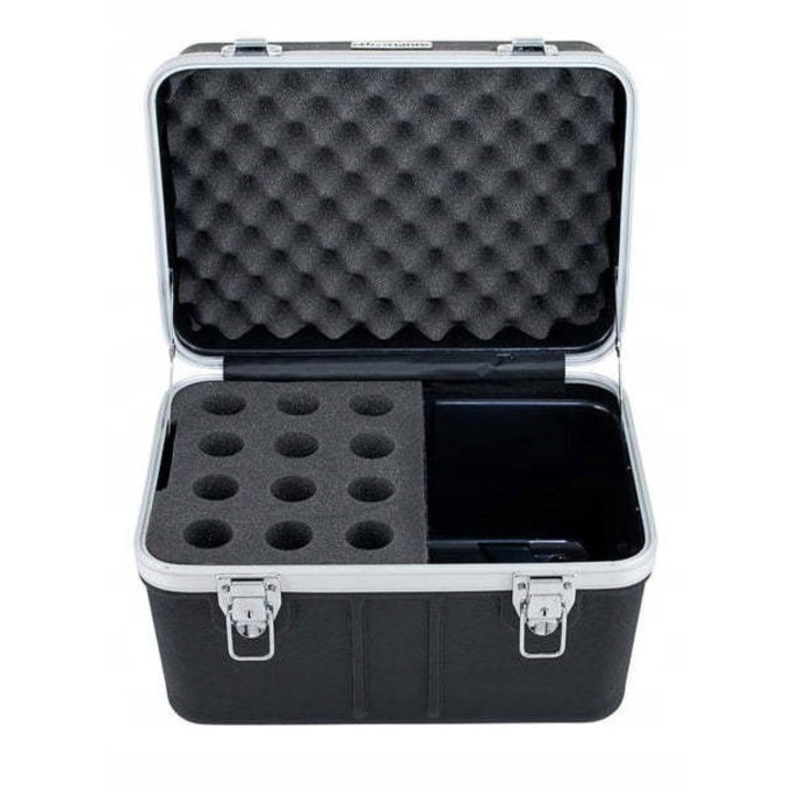 Caz pentru 12 microfoane, Thomann, ABS, 41x29x30cm, cu compartiment pentru accesorii