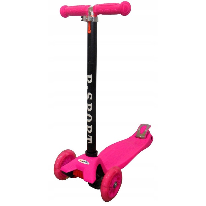 H1 roller, piros, LED kerekekkel, 3 kerék, gyerekeknek, maximum 50 kg