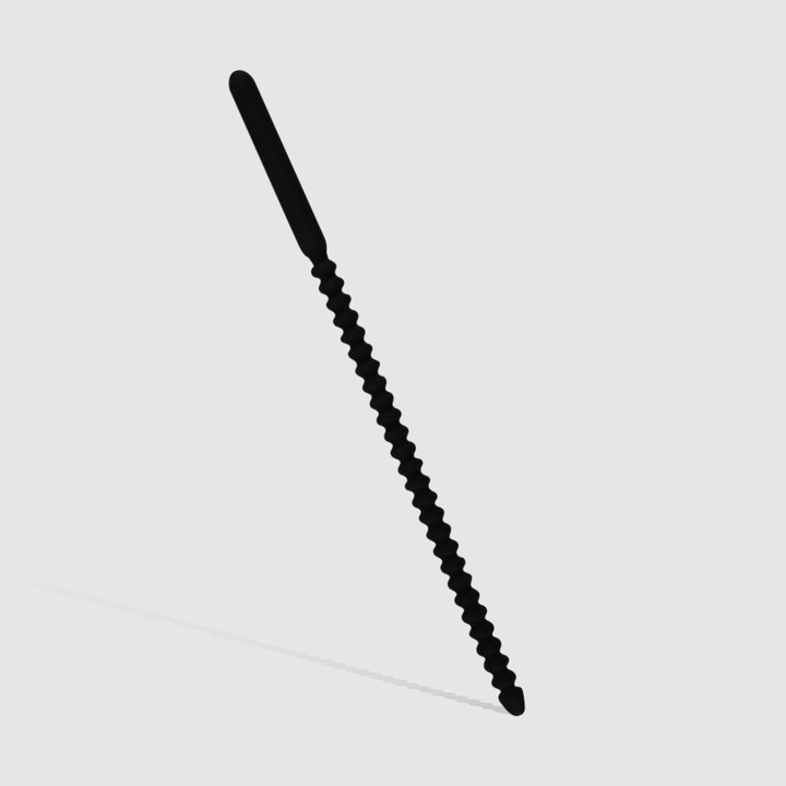 Sonde uretrale din silicon cu puncte Sexopolis, 240x8mm, impermeabil, negru