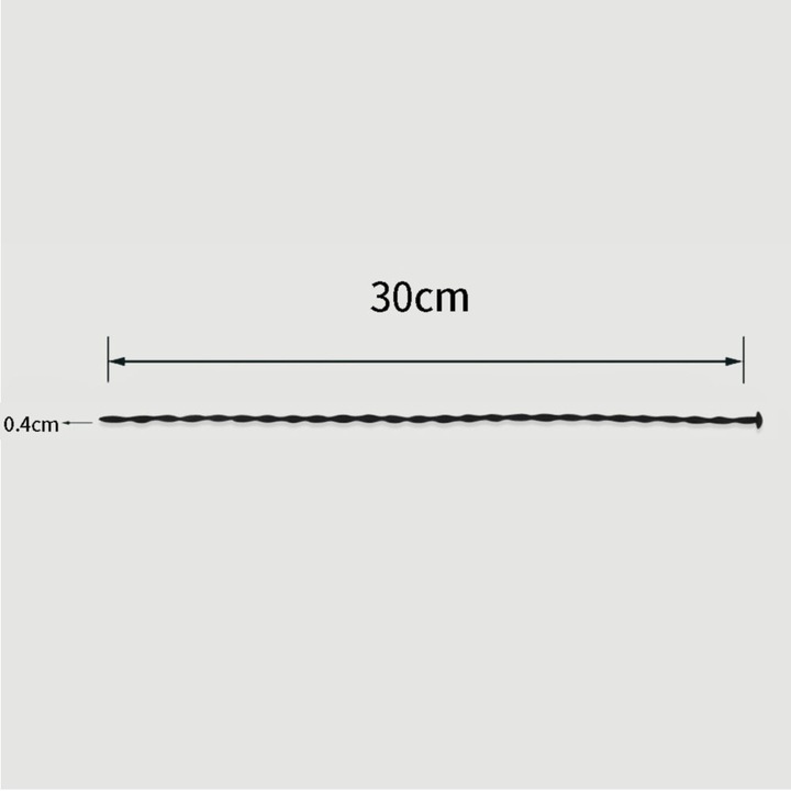 Sonde uretrale din silicon 300 x 4 mm - Sexopolis, impermeabil, negru