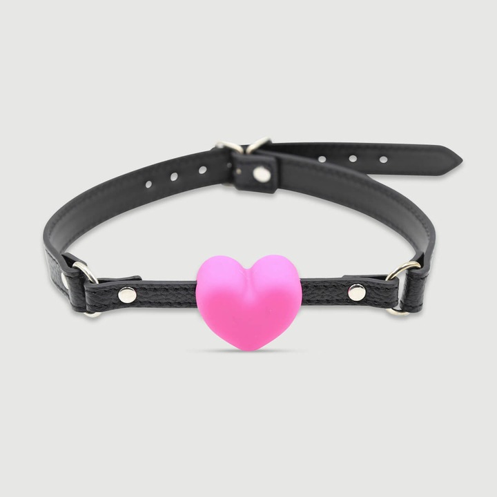 Calus cu curea din piele, Sexopolis, roz/negru