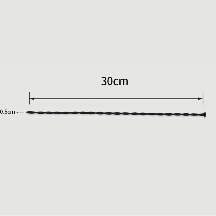 Sonde uretrala din silicon 300 x 5 mm, Sexopolis, impermeabil, negru