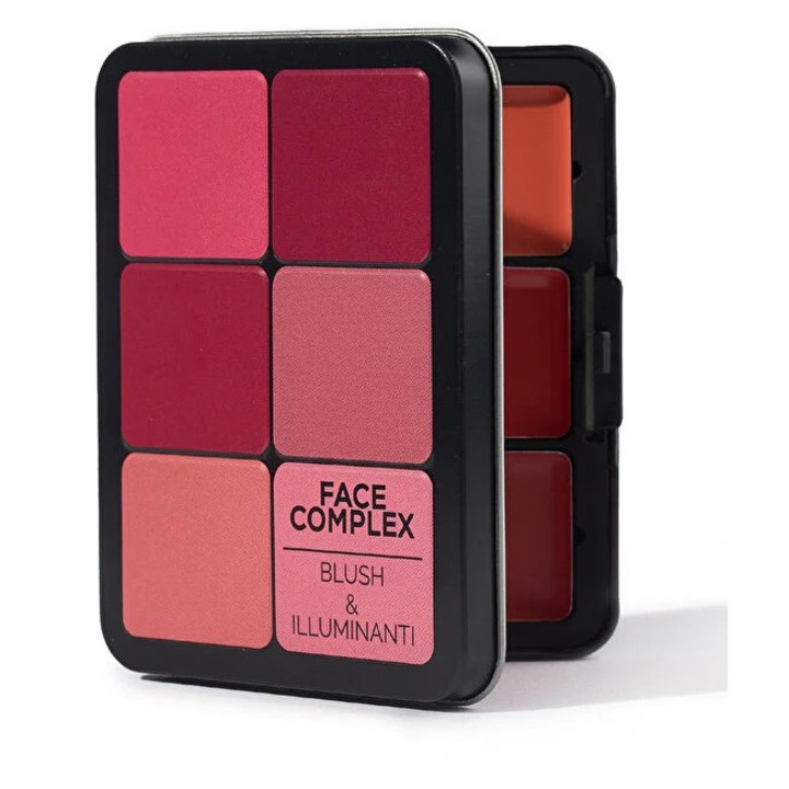 Paleta de contur, Face Complex, 12 nuante, nuante roz