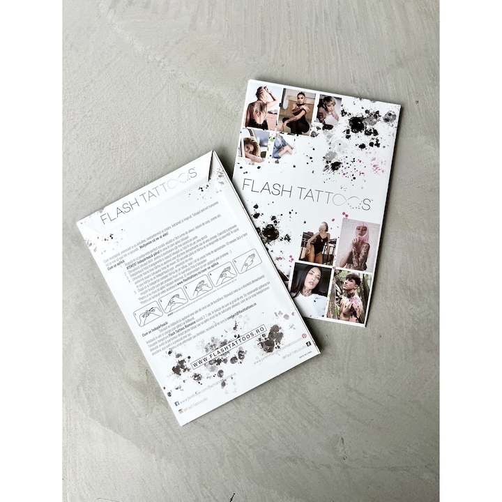 Tatuaj temporar, Flash Tattoos Romania, Wolves, rezistent la apa, aplicare rapida, 21 x 15 cm