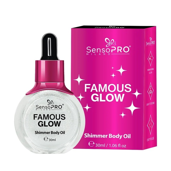 Iluminator lichid FamousGlow SensoPRO Milano, Crystal Light