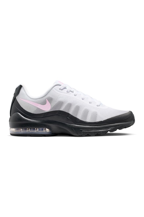 Nike, Pantofi sport Air Max Invigor cu garnituri din plasa, Gri/Roz pastel