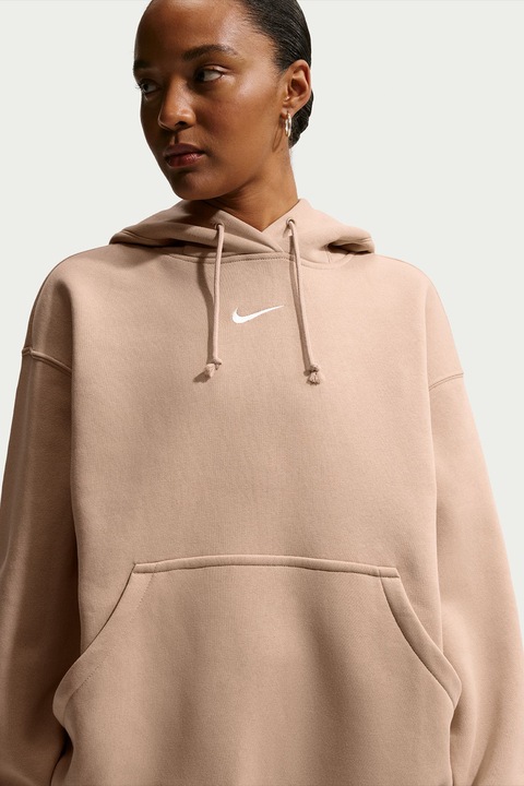 Nike, Hanorac supradimensionat cu buzunar kangaroo Phoenix, Maro nisip