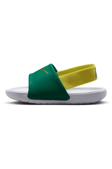 Nike, Kawa pántos papucs, Fehér/Sárga/Angolzöld