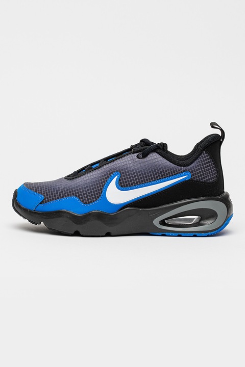 Nike, Pantofi sport low-cut Air Max Nova, Gri/Albastru inchis/Negru stins
