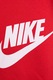 Nike, Бермуди Club с връзка и лого, Червен/Бял