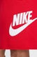 Nike, Бермуди Club с връзка и лого, Червен/Бял