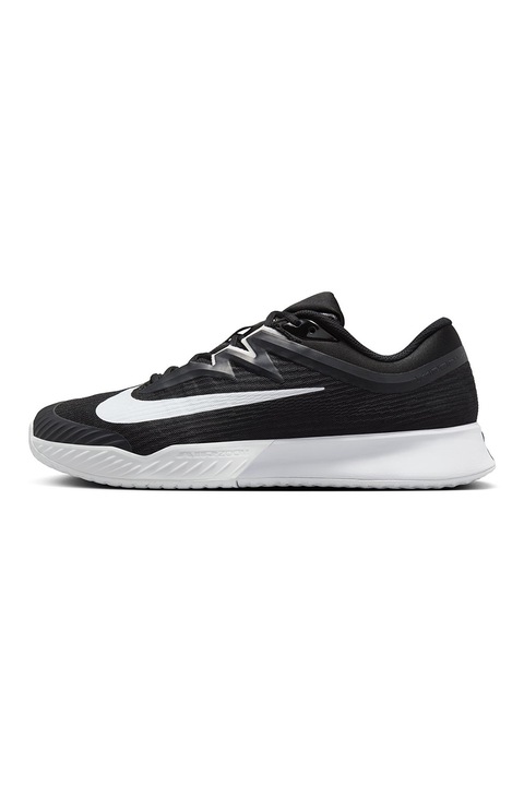 Nike, Pantofi Zoom Vapor Pro 3 pentru tenis pe teren dur, Alb/Negru