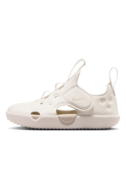 Nike, Сандали Sunray Protect 4 с велкро и лого, Слонова кост