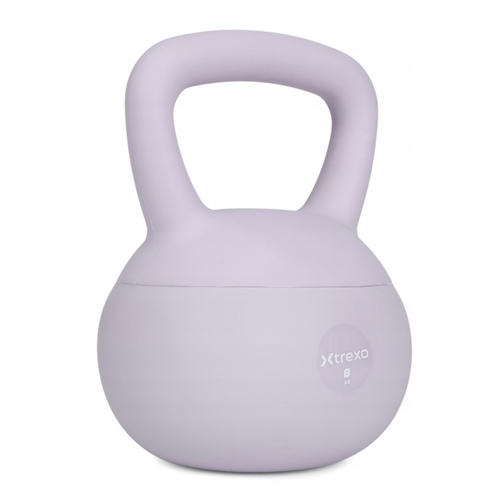 Haltere Xtrexo Kettlebell 8kg, fioletowy, ideal pentru apartament