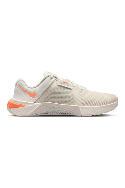 Nike, Pantofi din plasa Metcon 10 pentru fitness, Portocaliu/Crem