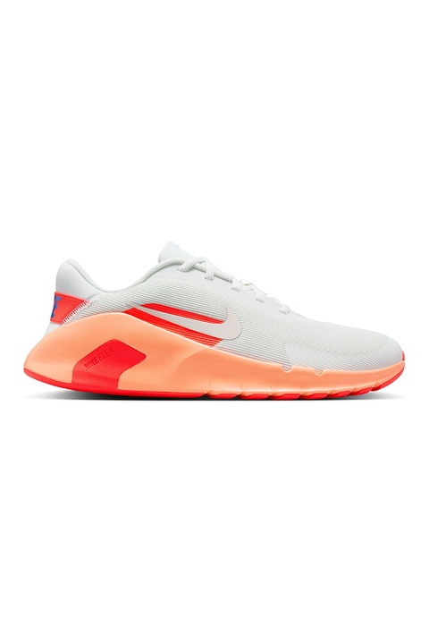 NIKE, Pantofi Flex Train pentru alergare si fitness, Alb/Portocaliu