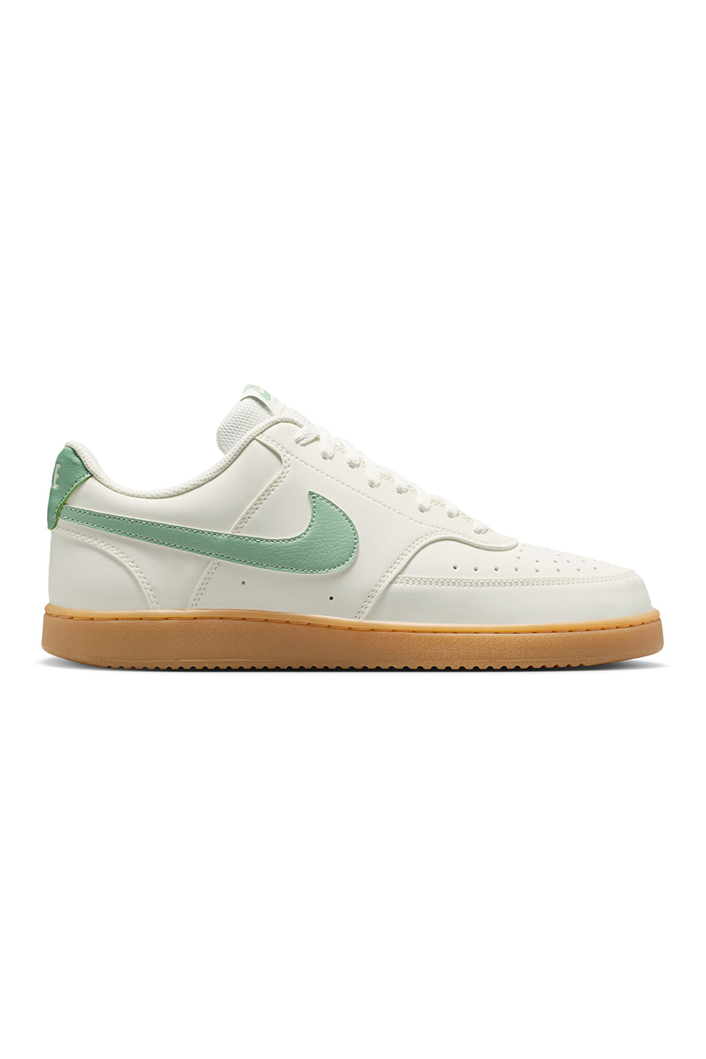 Nike, Court Vision LO V2 műbőr sneaker, Halványzöld/Krémszín