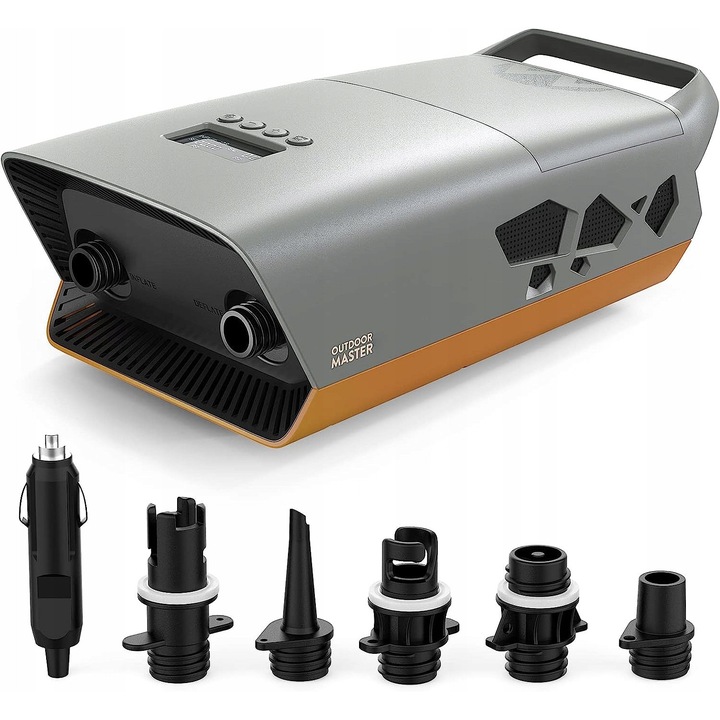 Outdoor Master Cachalot 20PSI 12V DC elektromos pumpa, 350l/perc, digitális