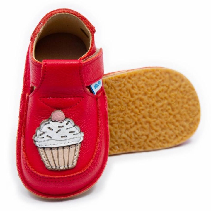 Dodo Shoes Cupcake gyerek mezitlabas cipo, Piros