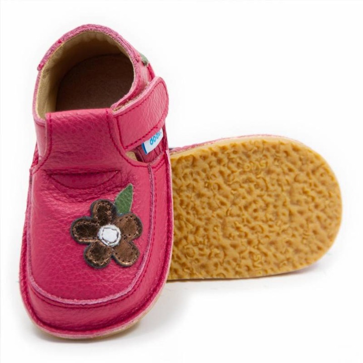 Dodo Shoes Bronz Wild Flower gyerek mezitlabas cipo, Rózsaszín