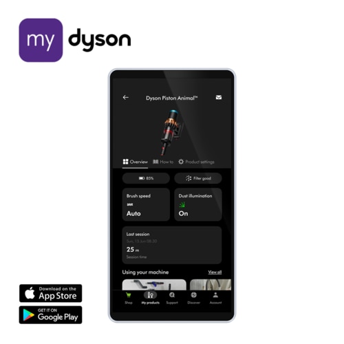 Aspirator vertical fără fir Dyson V16 Piston Animal, motor digital 900W, capat All Floor Cones Sense, 70 minute autonomie